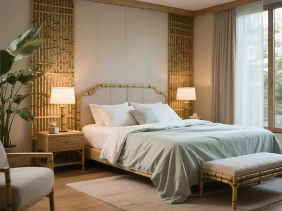 Luxury-bedroom-with-cooling-bamboo-sheets-for-hot-sleepers